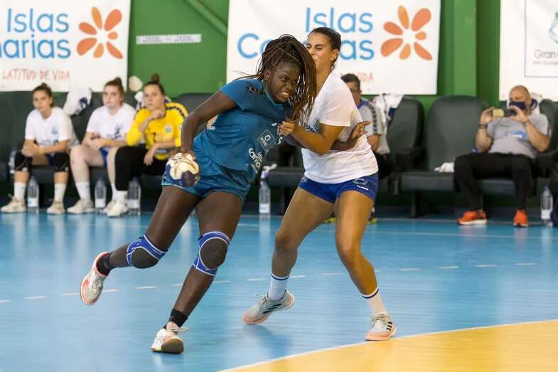 Momento del partido de este miércoles en Telde/TA.